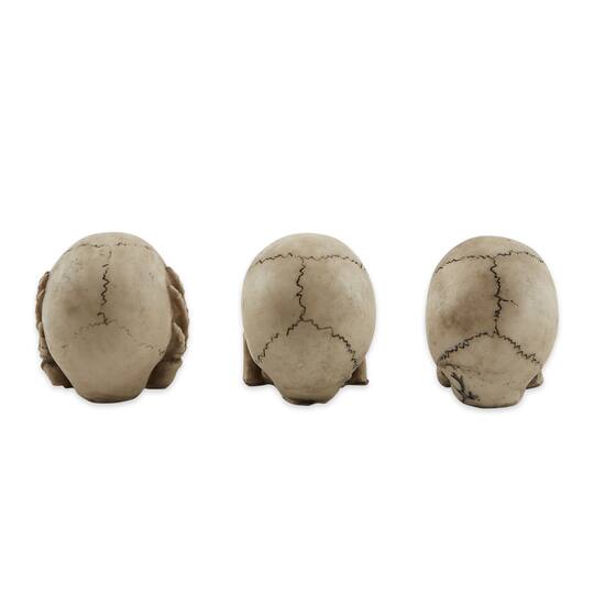 2" See, Hear, or Speak No Evil Skulls Set